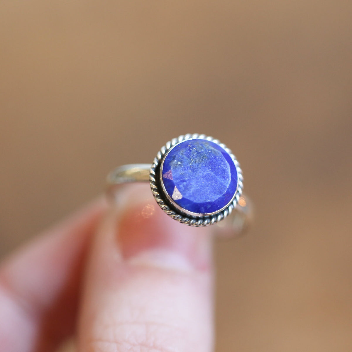 Blue Lapis Lazuli Sterling Silver Ring - Silversmith Jewelry