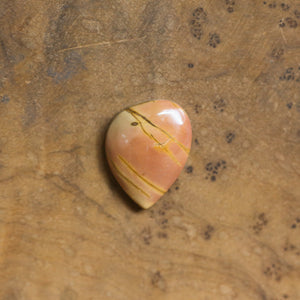 Red Creek Jasper Pendant - 14K Solid Gold Accents - Sterling Silver