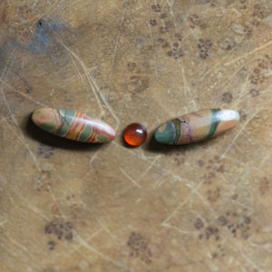 Red Creek Jasper Dragonfly Necklace - Carnelian - Sterling Silver
