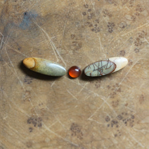 Red Creek Jasper Dragonfly Necklace - Carnelian - Sterling Silver
