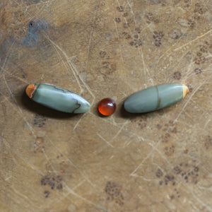 Red Creek Jasper Dragonfly Necklace - Carnelian - Sterling Silver