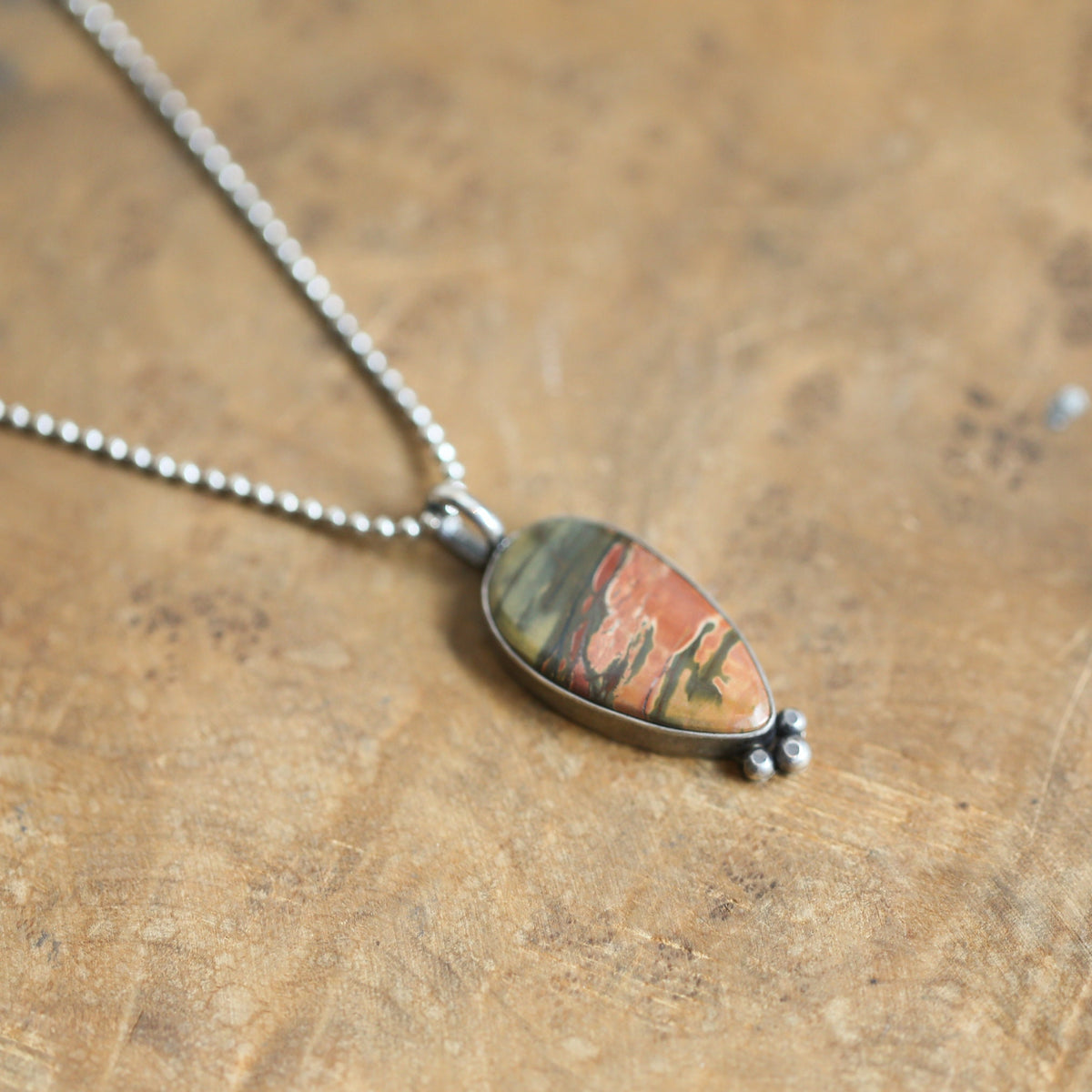 Red Creek Jasper Pendant | Sterling Silver