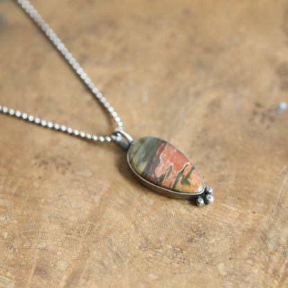 Red Creek Jasper Pendant | Sterling Silver