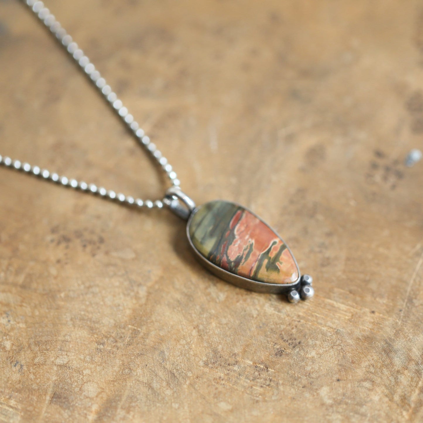Red Creek Jasper Pendant | Sterling Silver