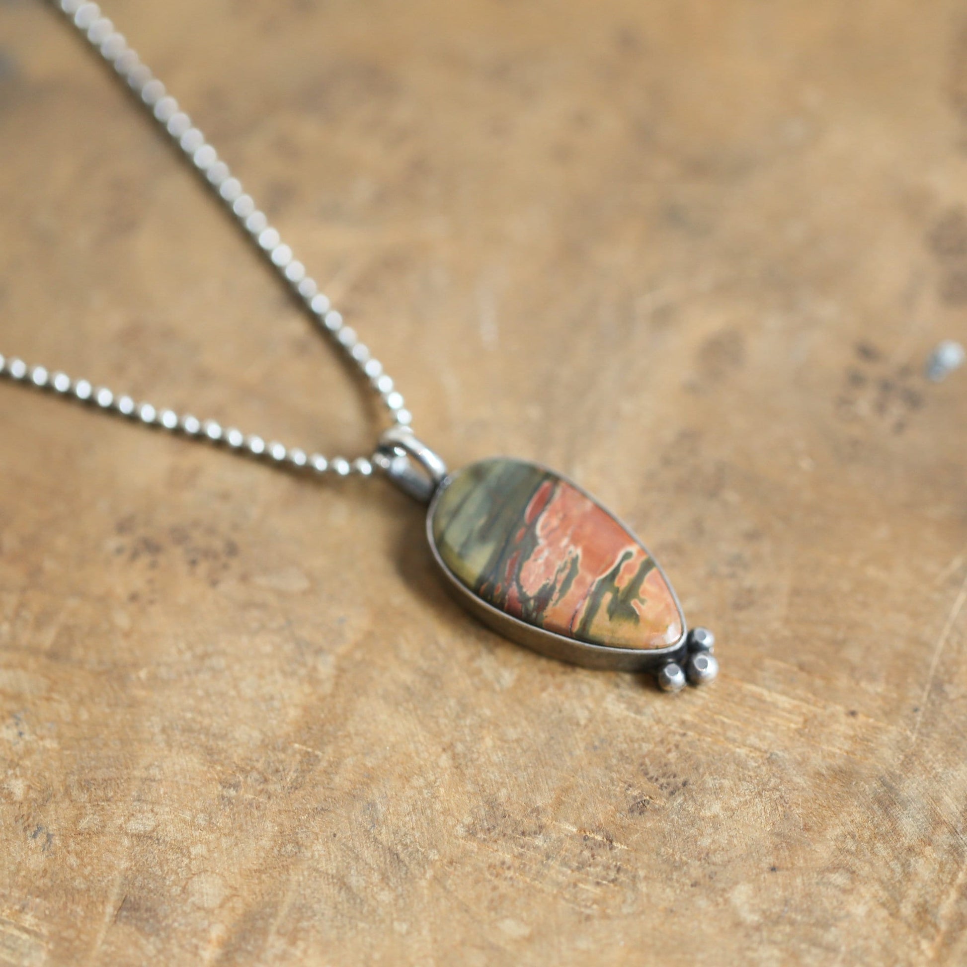 Red Creek Jasper Pendant | Sterling Silver