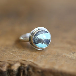Ready to Ship Sierra Nevada Turquoise Ring - OOAK Turquoise Ring - Silversmith