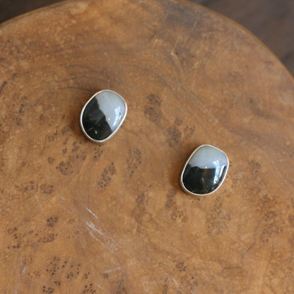 Ocean Jasper Posts - Sterling Silver - Jasper Stud Earrings