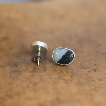 Ocean Jasper Posts - Sterling Silver - Jasper Stud Earrings
