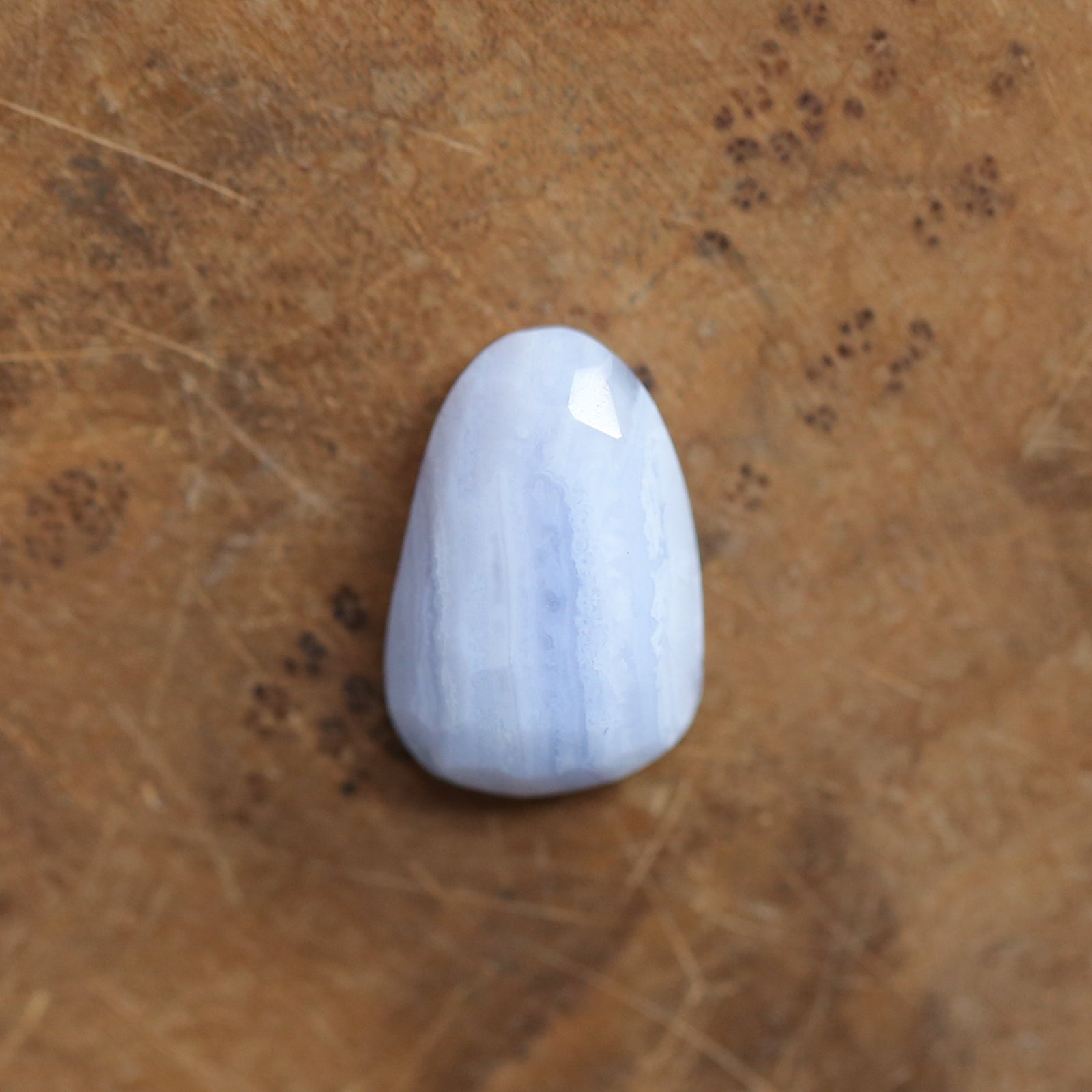 Blue Lace Agate Ring - Chunky Boho Ring - Sterling Silver - .Choose Your Stobe