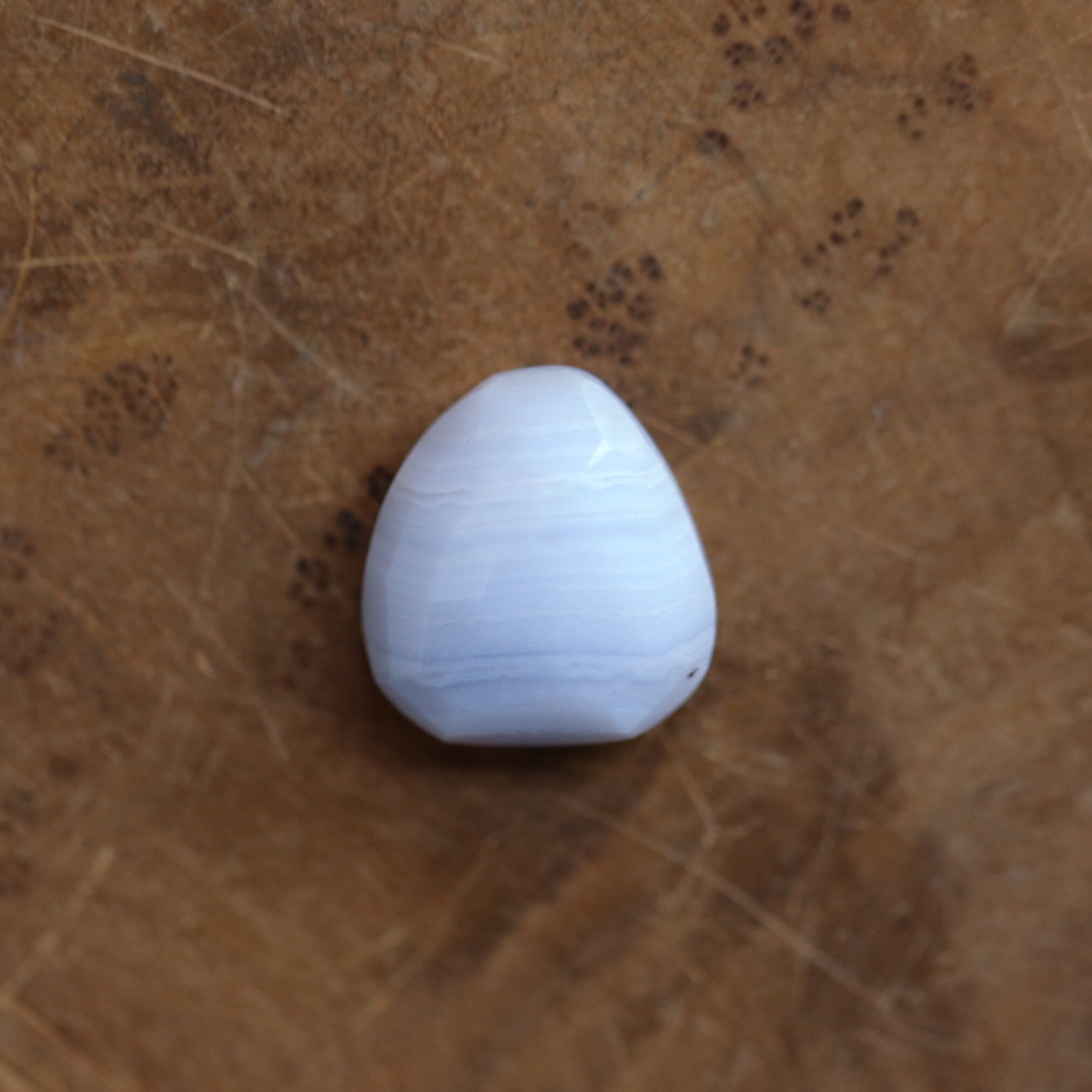 Blue Lace Agate Ring - Chunky Boho Ring - Sterling Silver - .Choose Your Stobe