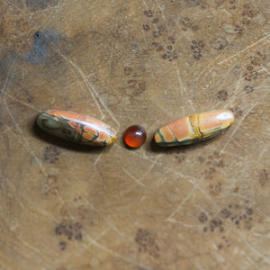 Red Creek Jasper Dragonfly Necklace - Carnelian - Sterling Silver