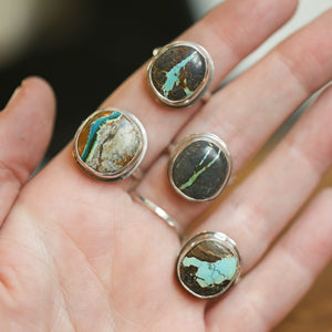 Ready to Ship - Sierra Nevada Turquoise Ring - Ready to Ship - OOAK Turquoise Ring - Silversmith