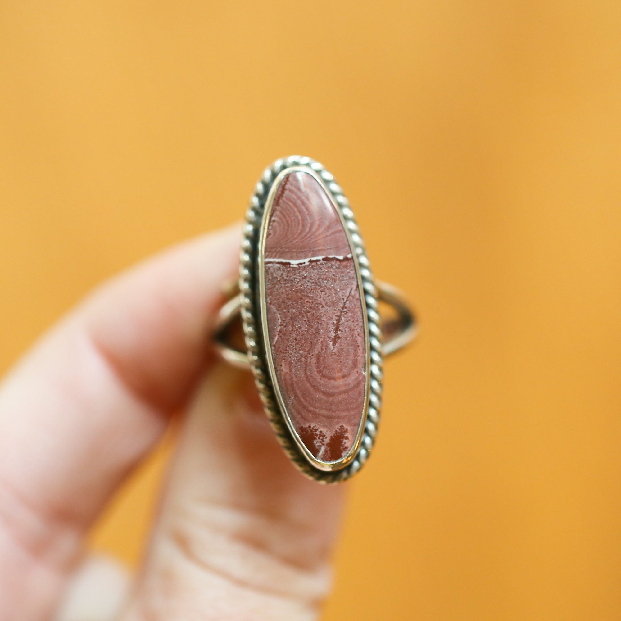 Sonora Jasper Boho Ring - Ready to Ship - .925 Sterling Silver - Silversmith Ring