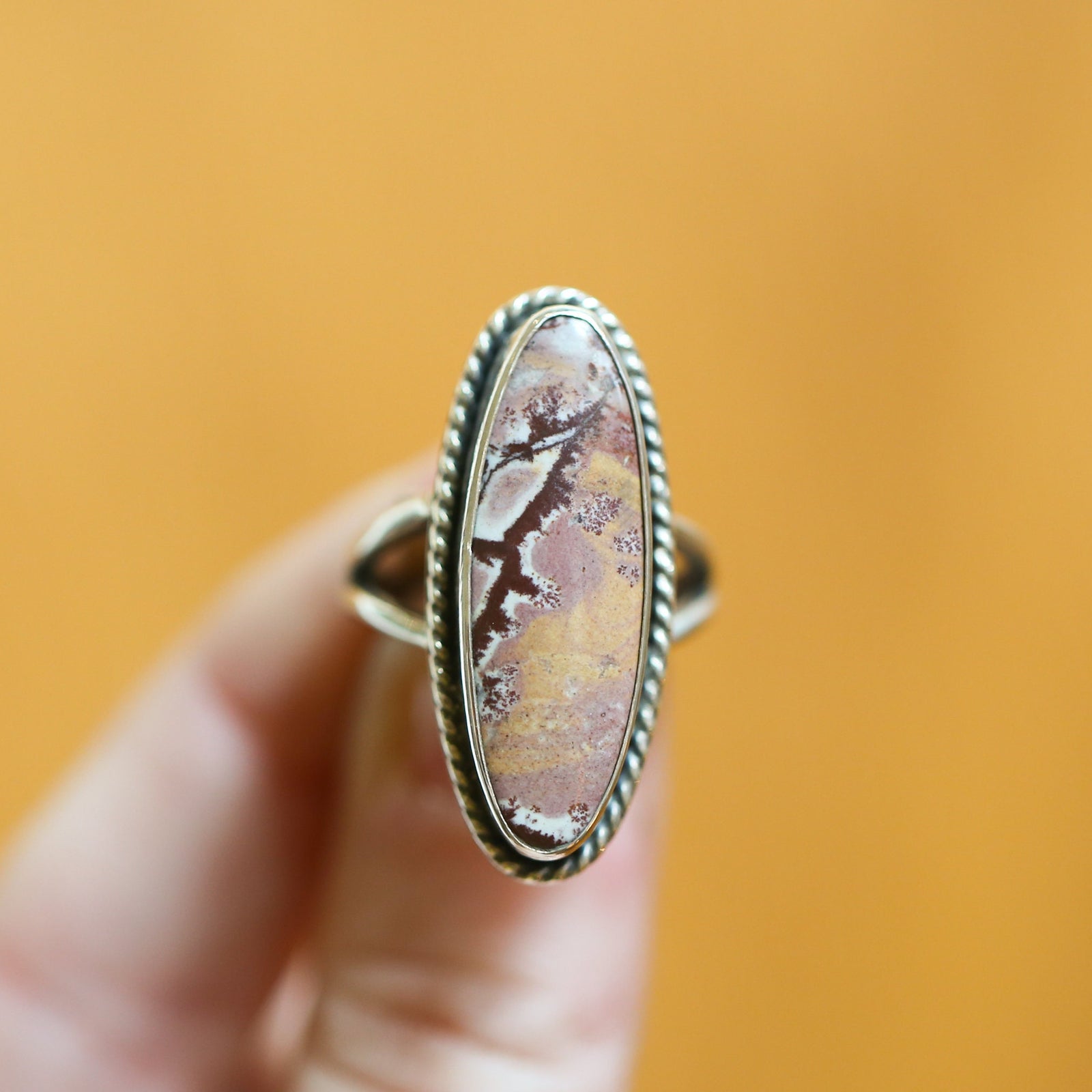 Sonora Jasper Boho Ring - Ready to Ship - .925 Sterling Silver - Silversmith Ring