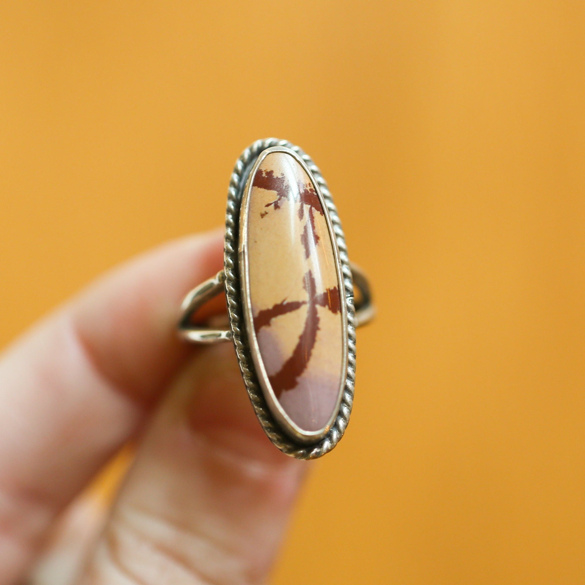 Sonora Jasper Boho Ring - Ready to Ship - .925 Sterling Silver - Silversmith Ring