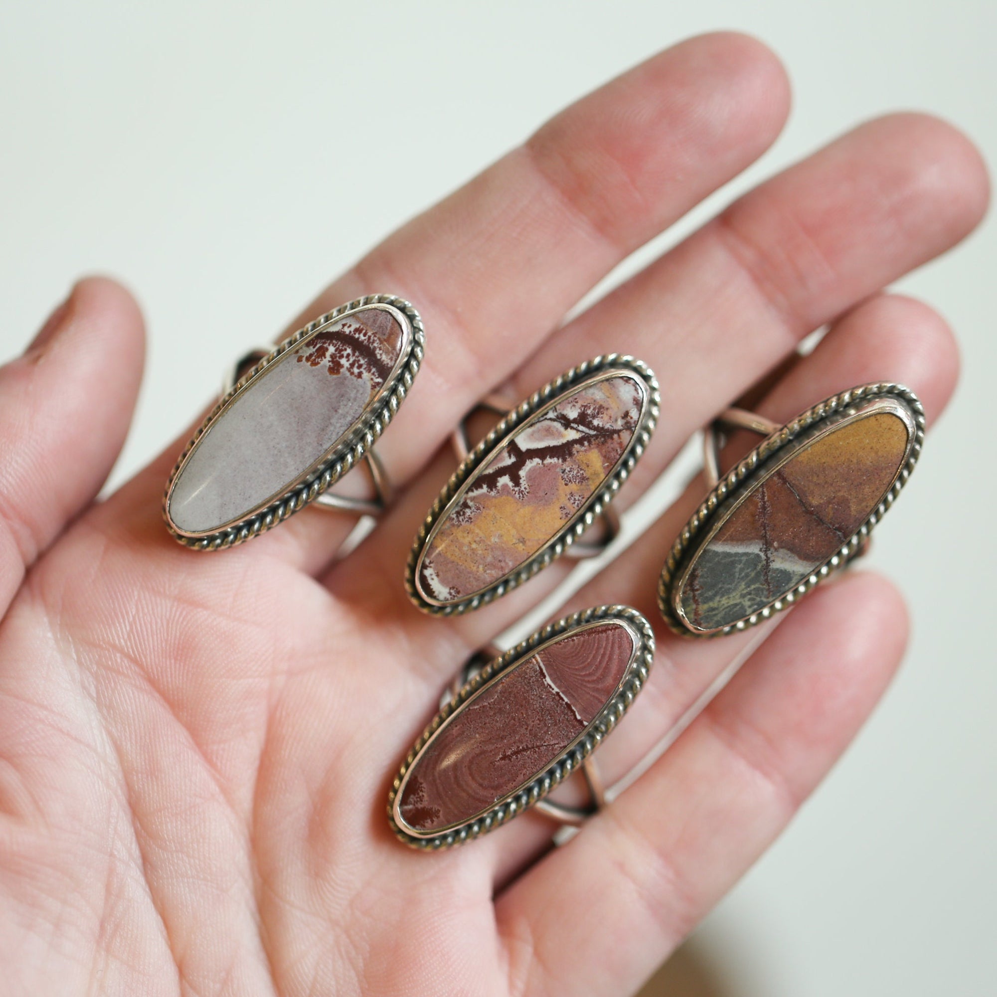 Sonora Jasper Boho Ring - Ready to Ship - .925 Sterling Silver - Silversmith Ring