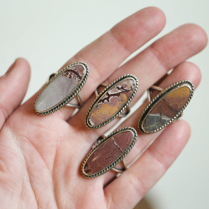 Sonora Jasper Boho Ring | Sterling Silver