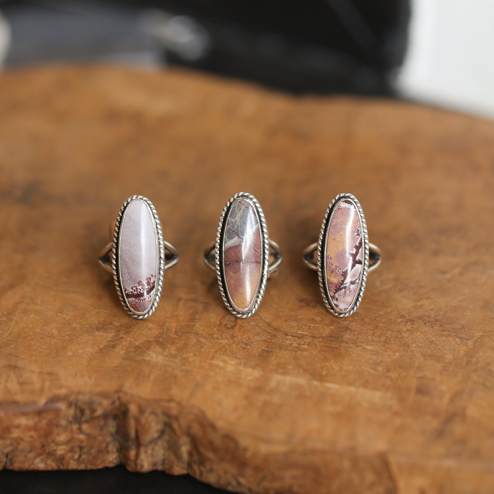 Sonora Jasper Boho Ring - Ready to Ship - .925 Sterling Silver - Silversmith Ring