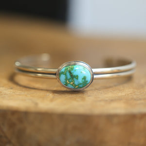 Sonoran Gold Turquoise Bracelet - Turquoise Cuff Bracelet - Turquoise Bangle - Sonoran Turquoise - Choose Your Stone