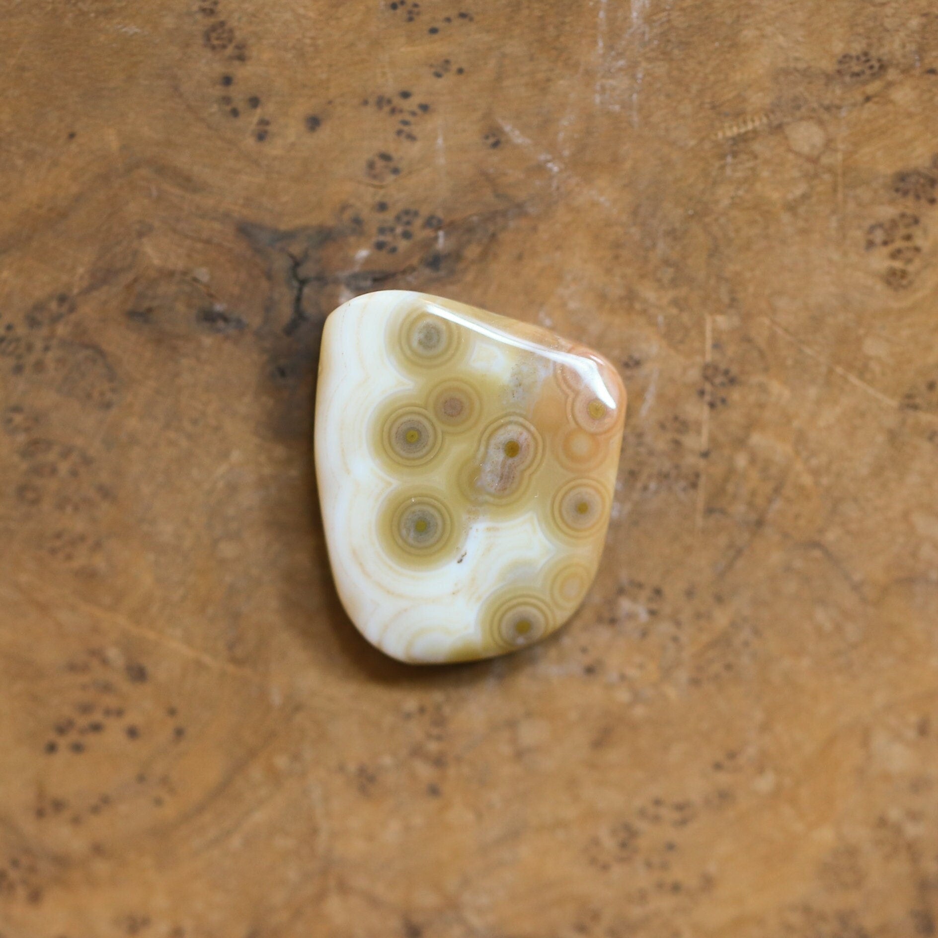 Custom Ocean Jasper Basket Pendant - Sterling Silver