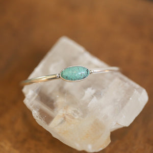 Turquoise Cuff Bracelet - Choose Your Stone - Sterling Silver - Custom Bracelet