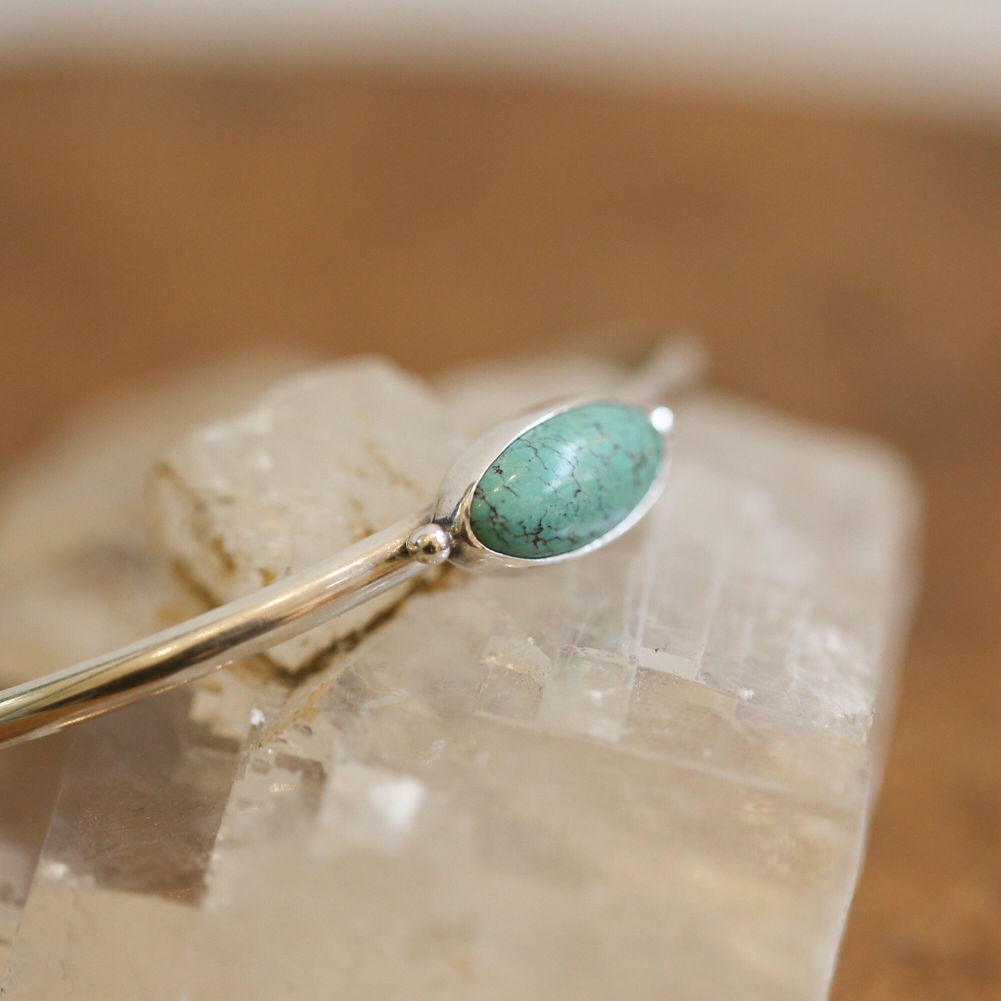 Turquoise Cuff Bracelet - Choose Your Stone - Sterling Silver - Custom Bracelet