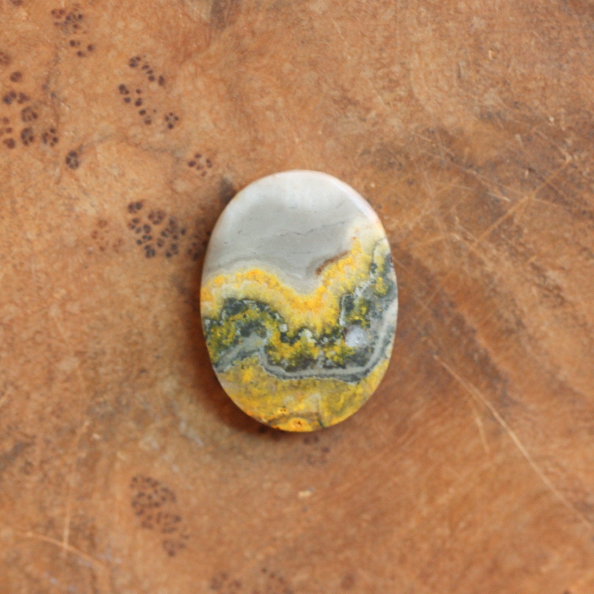 Boho Ring in Bumble Bee Jasper - Bumble Bee Jasper Ring - Silversmith Ring