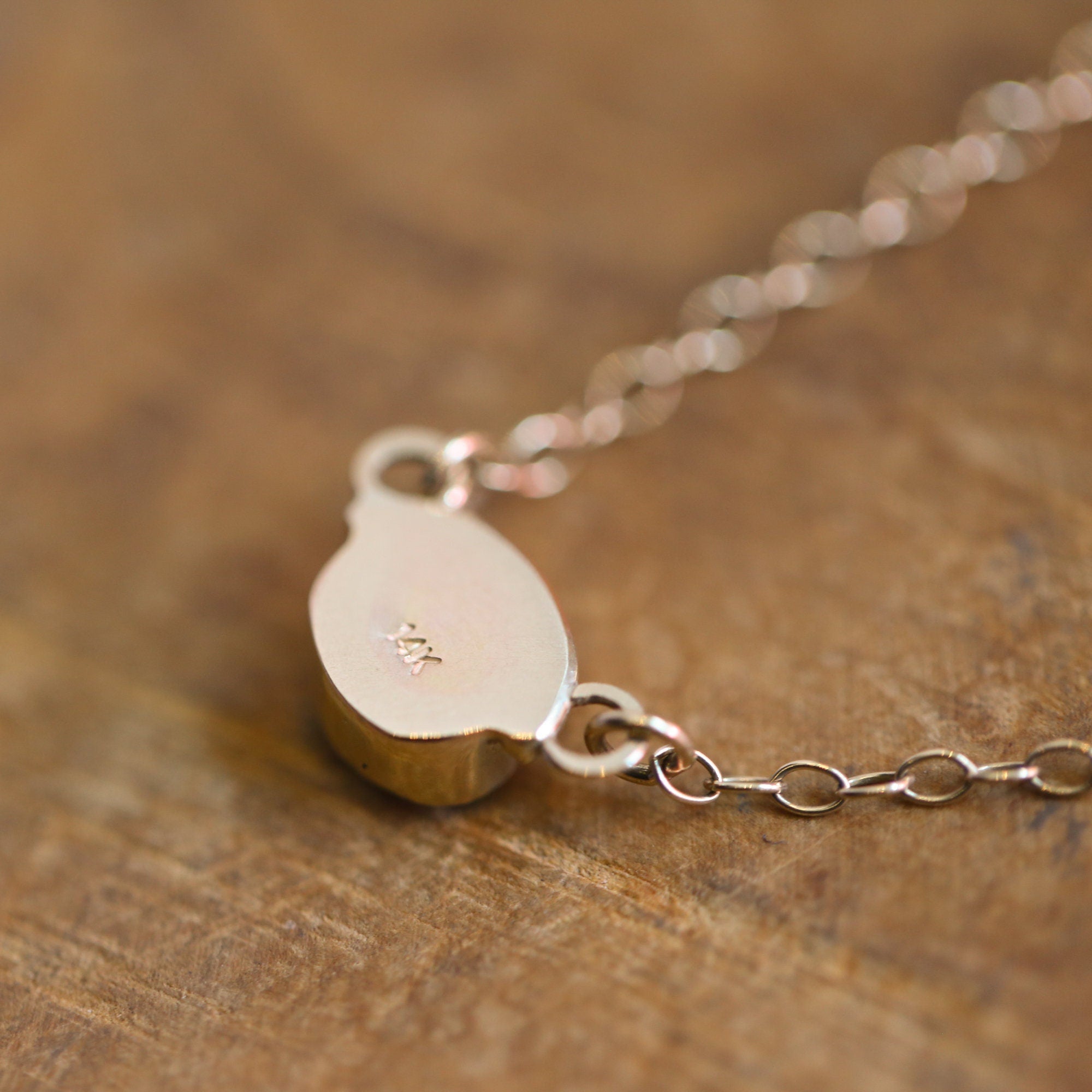 Vibrant Opal Necklace - Solid Gold Pendant - Australian Opal Doublet - Opal Eyes Pendant