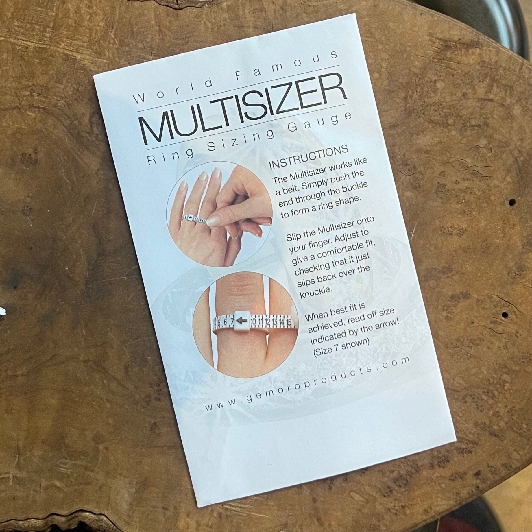 Ring Sizer - Free Shipping - Whole and Half Sizes