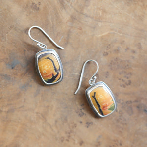 Red Creek Jasper Earrings - .925 Sterling Silver Ring - Choose Your Stone