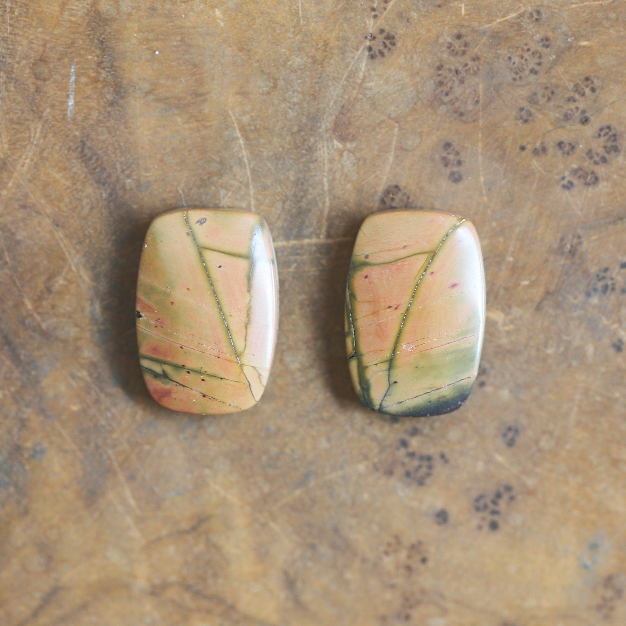 Red Creek Jasper Earrings - .925 Sterling Silver Ring - Silversmith - Jasper Drop Earrings