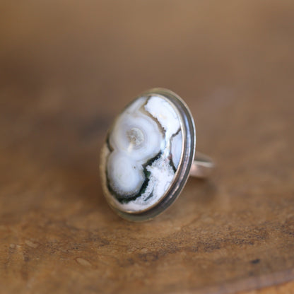 Ocean Jasper Big Ring - .925 Sterling Silver Ring - Silversmith - Choose Your Stone