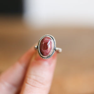 Custom Laguna Lace Agate Ring - .925 Sterling Silver - Choose Your Stone - Lasso Ring