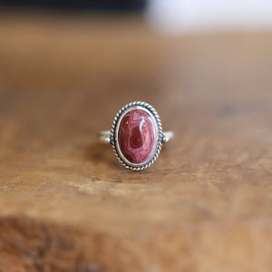 Custom Laguna Lace Agate Ring - .925 Sterling Silver - Choose Your Stone - Lasso Ring
