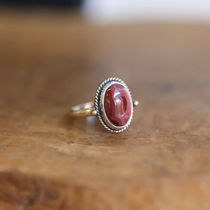 Custom Laguna Lace Agate Ring - .925 Sterling Silver - Choose Your Stone - Lasso Ring