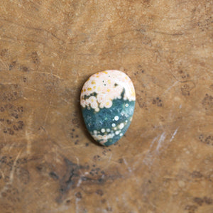 Sterling Silver Ocean Jasper Pendant – Labradorite Accent, Silversmith Jewelry
