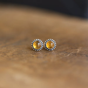 Multicolored Tourmaline Posts - Choose Your Color - Tourmaline Studs Earrings - .925 Sterling Silver
