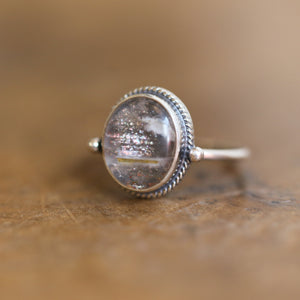 Sunstone Delica Ring - .925 Sterling Silver - Choose Your Stone - Silversmith Ring