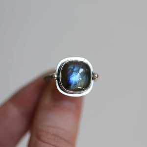 Labradorite Chelsea Ring - .925 Sterling Silver - Labradorite Ring - Silversmith Ring