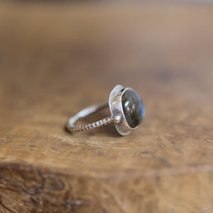 Labradorite Chelsea Ring - .925 Sterling Silver - Labradorite Ring - Silversmith Ring