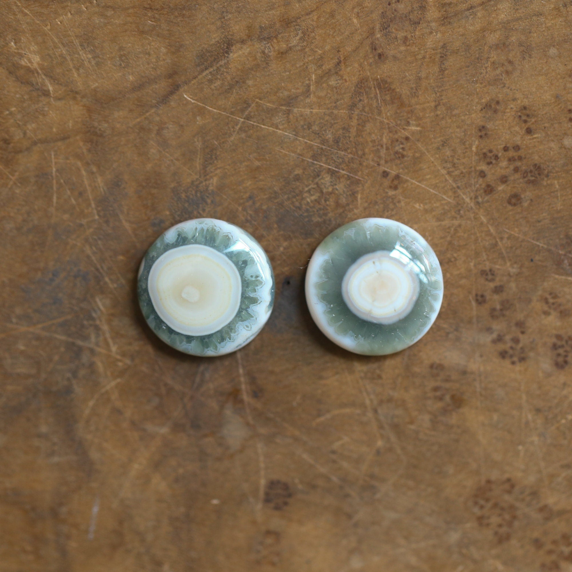 Long Ocean Jasper Freshwater Pearl Earrings with Stalactite Druzy - Choose Your Pair