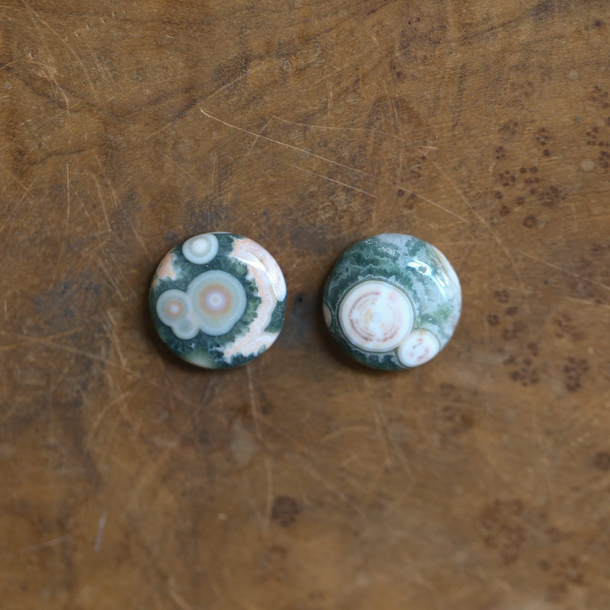 Long Ocean Jasper Freshwater Pearl Earrings with Stalactite Druzy - Choose Your Pair