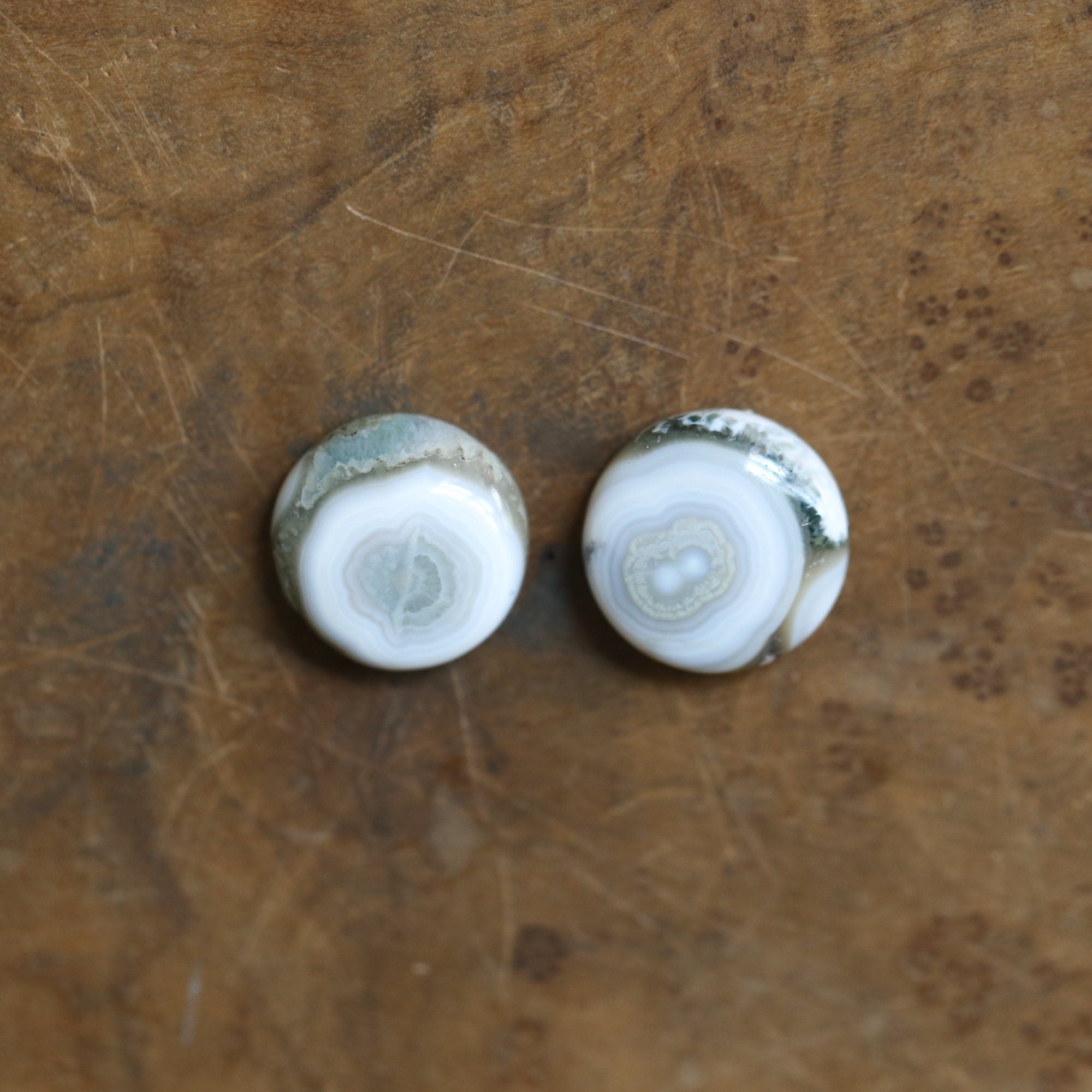 Long Ocean Jasper Freshwater Pearl Earrings with Stalactite Druzy - Choose Your Pair