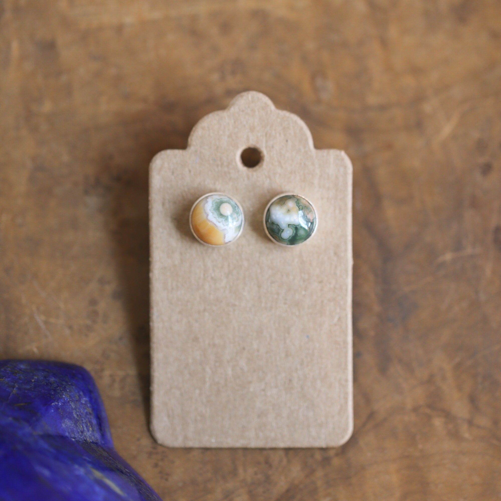 Ocean Jasper Posts - Silversmith Post Earrings - Ready to Ship - Sterling Silver Studs