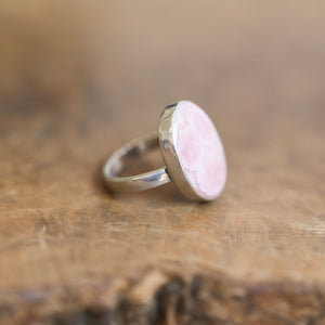 Rhodochrosite Ring - .925 Sterling Silver Ring - Ready to Ship