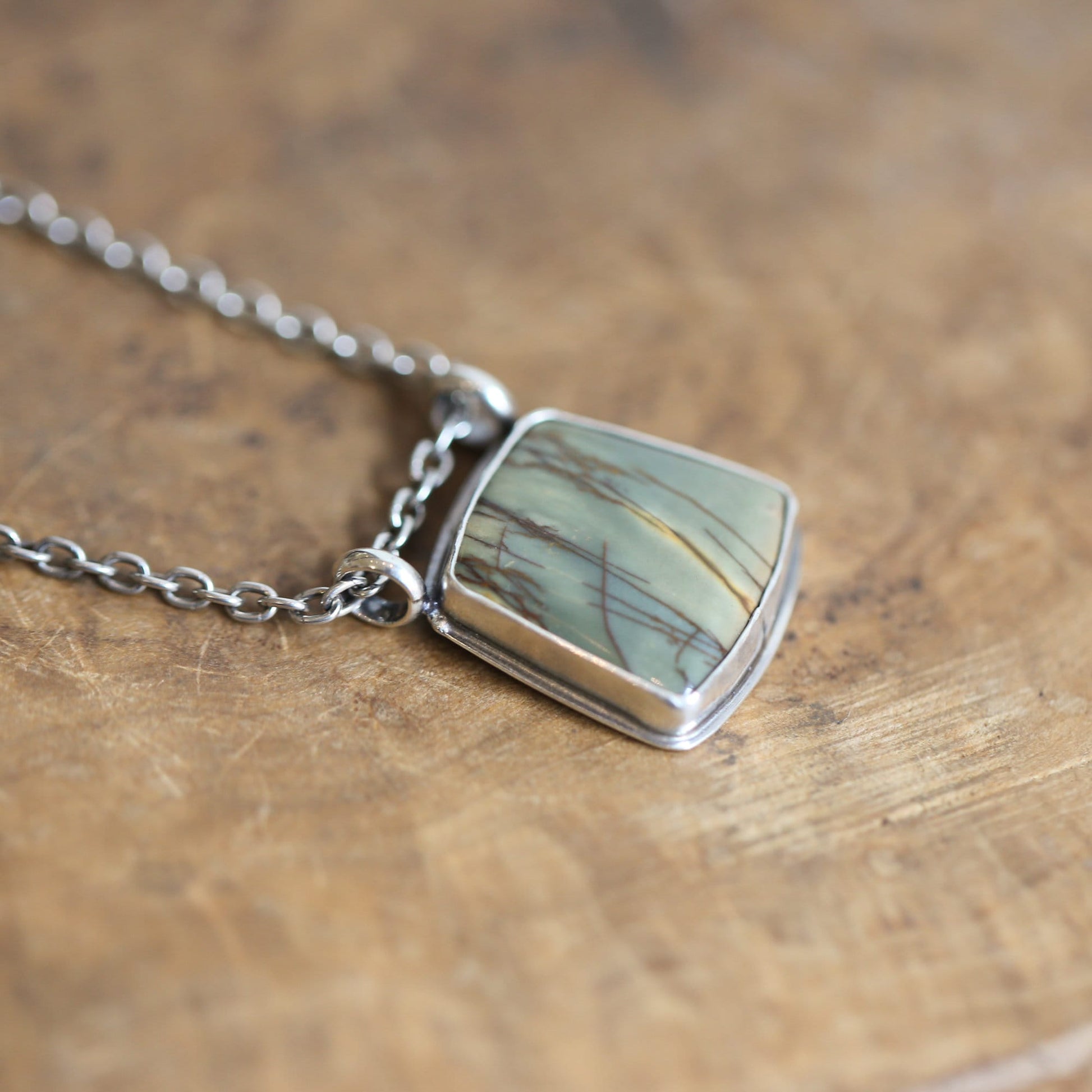 Red Creek Jasper Pendant - Sterling Siver - Choose Your Stone