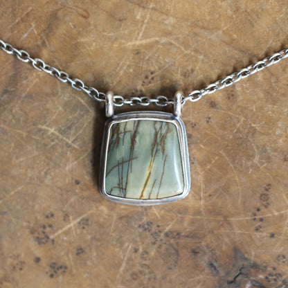Red Creek Jasper Pendant - Sterling Siver - Choose Your Stone