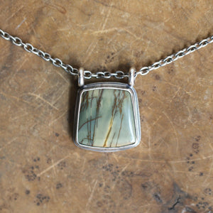 Custom Red Creek Jasper Pendant - Sterling Siver