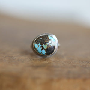 Sierra Nevada Turquoise Ring – Sterling Silver, Silversmith OOAK