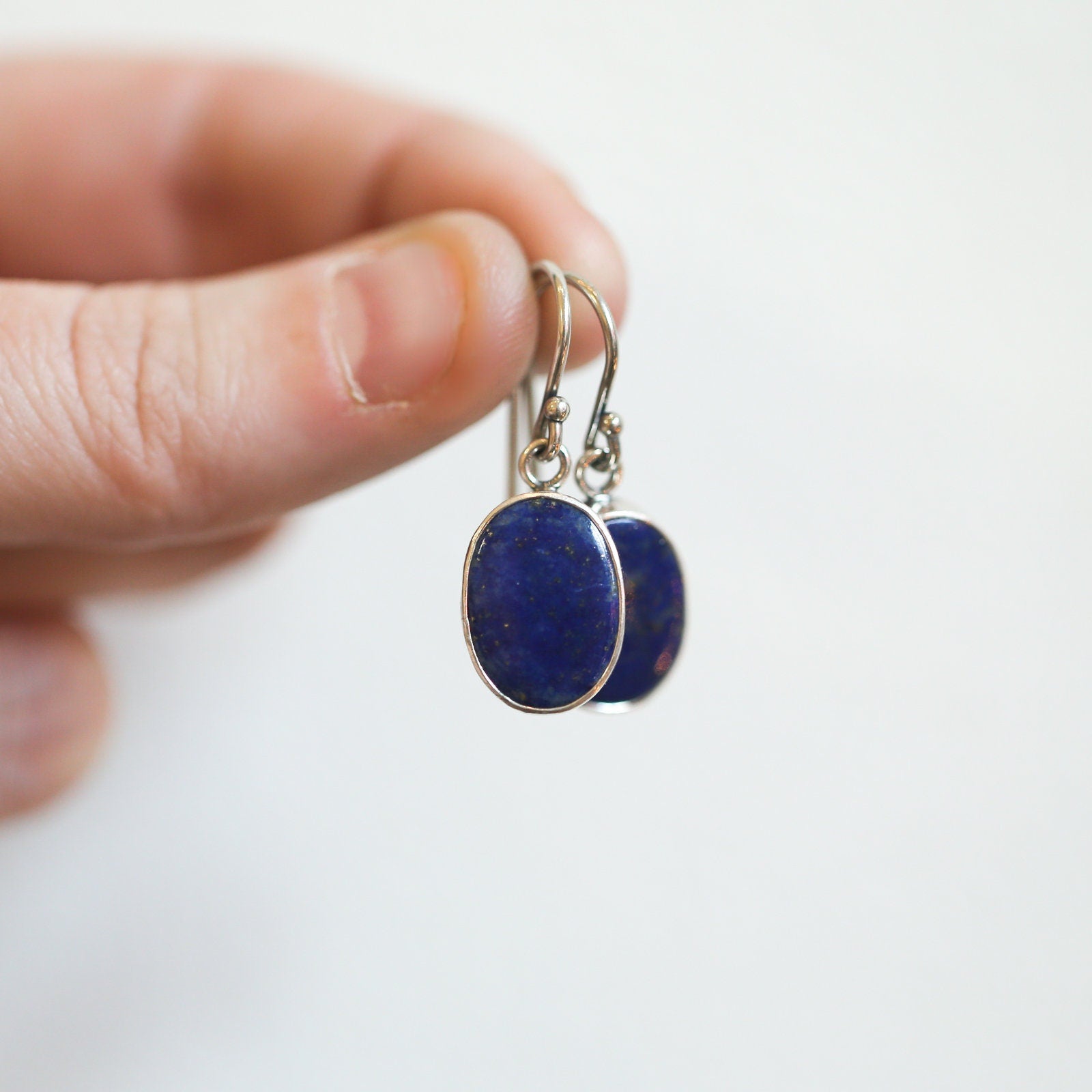 Sterling Silver Lapis Lazuli Drop Earrings – Silversmith Jewelry
